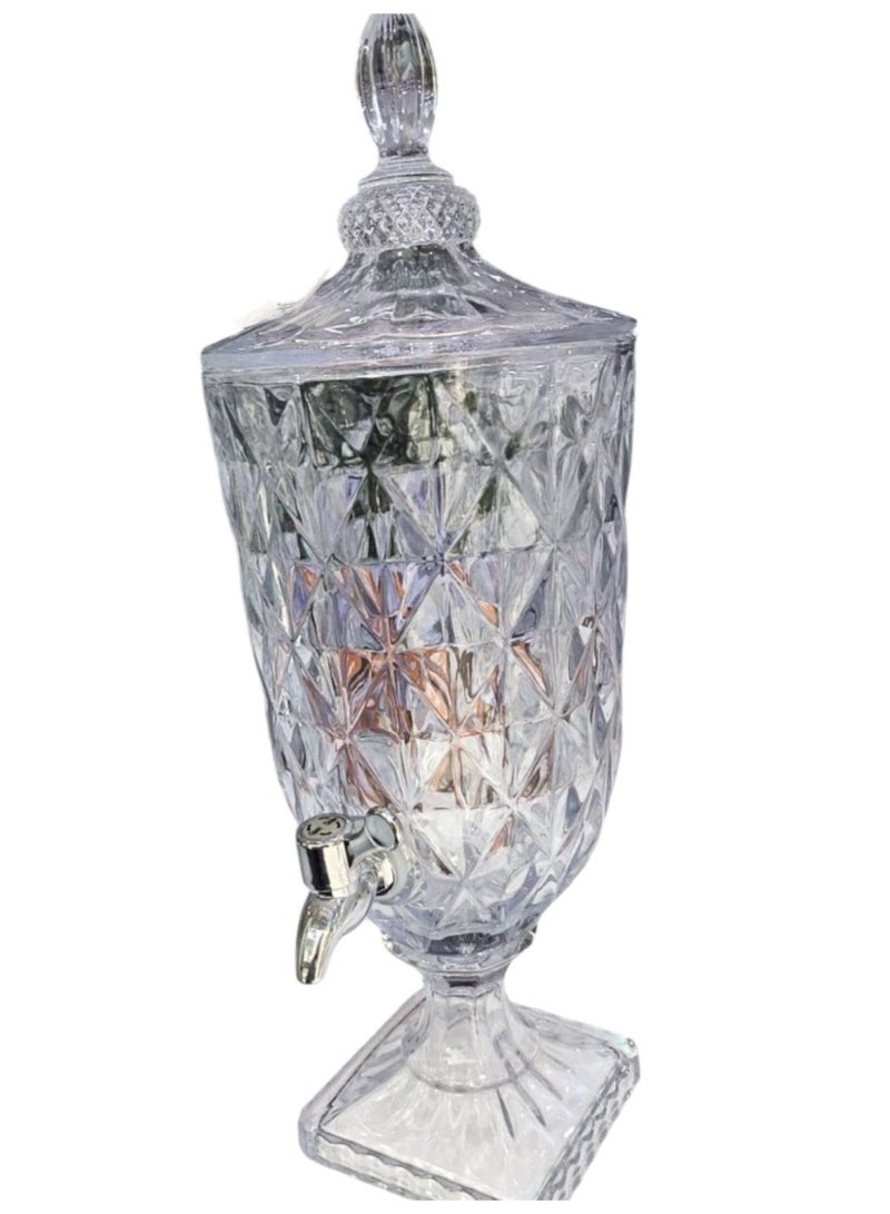 Luxury Glass Beverage Dispenser 3L – Elegant Table Serving Piece - Image 2